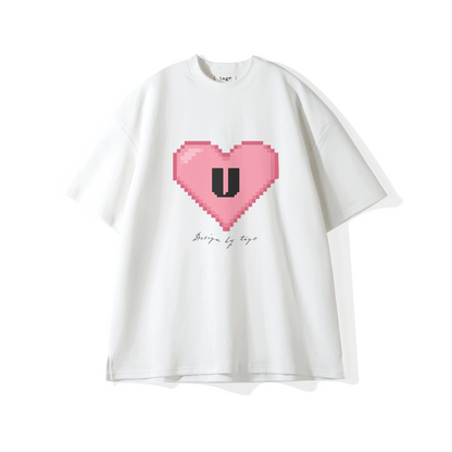 Love u pink (白)